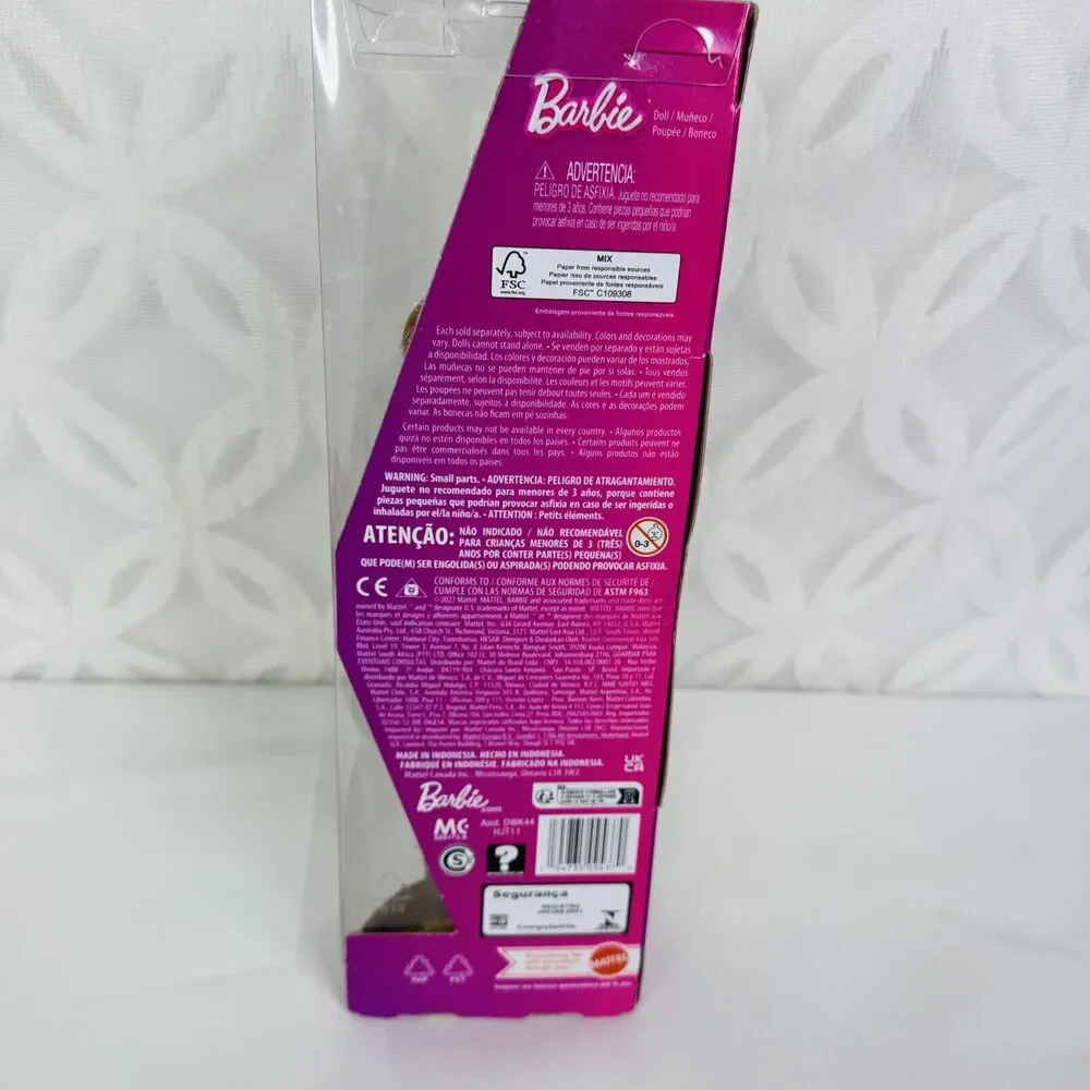 Barbie Ken Fashionistas Doll 212 Prosthetic Leg Los Angeles Jersey‎ Purple Short